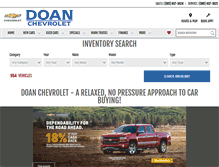 Tablet Screenshot of doanchevy.net